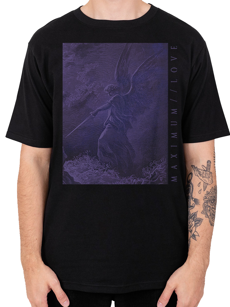 'Feeling It' Oversized Tee - Black Stone Washed