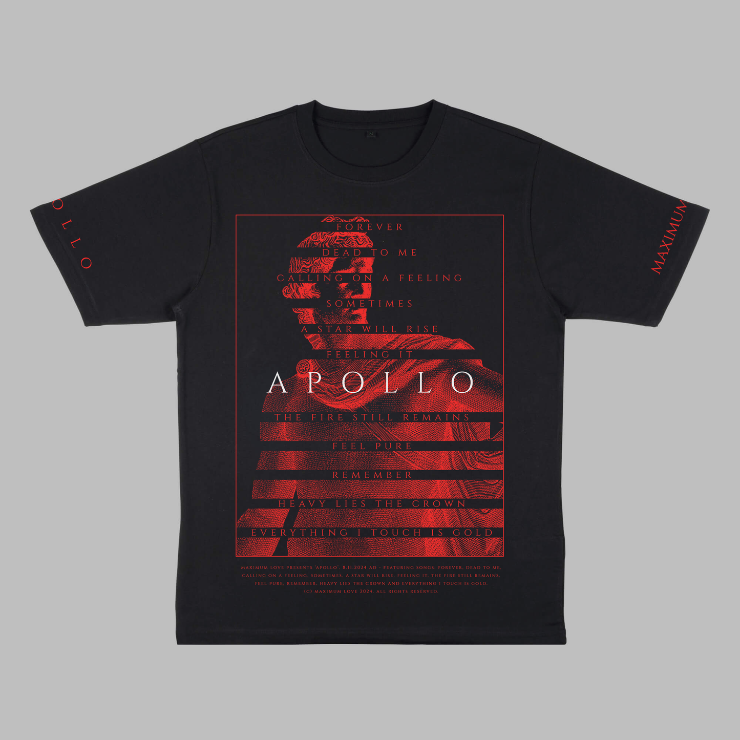 'APOLLO' Oversized Tee - Black