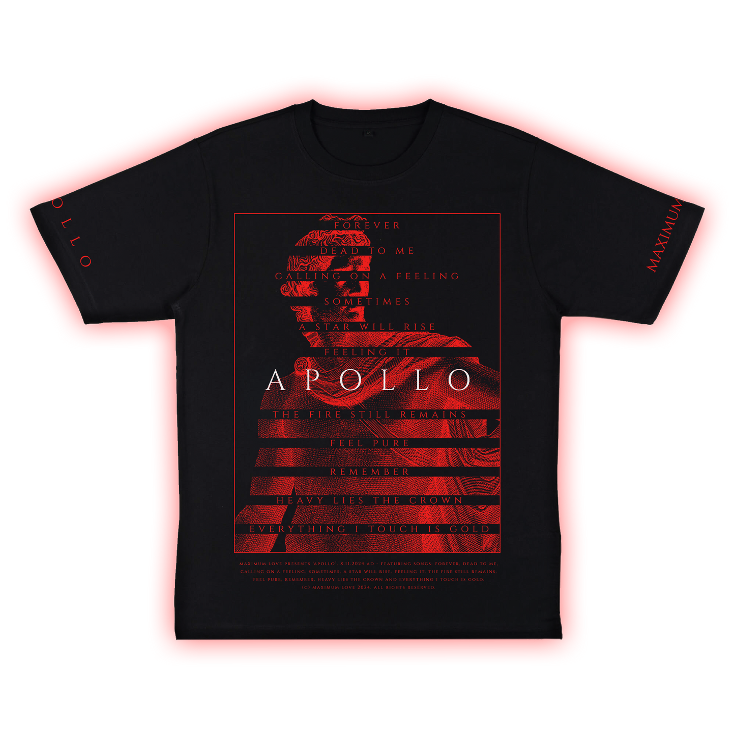 'APOLLO' Oversized Tee - Black
