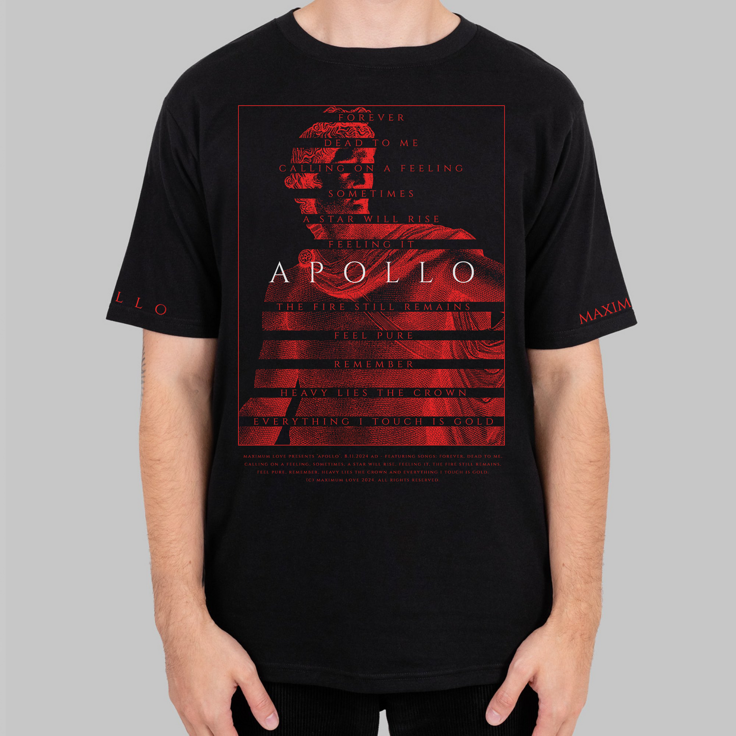 'APOLLO' Oversized Tee - Black
